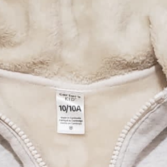 Carter’s Kid- Sherpa Hoodie| Size 10 - Picture 2 of 2